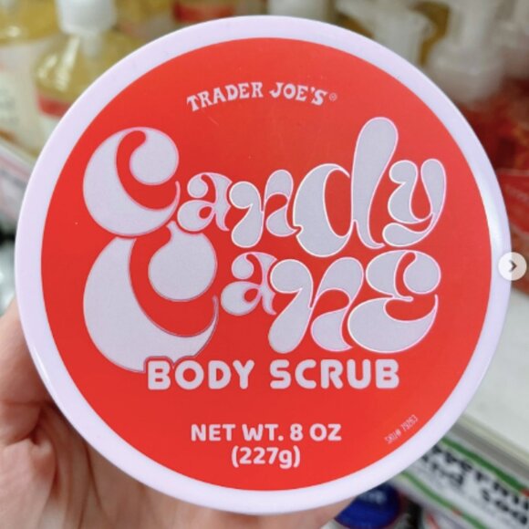Trader Joe's Candy Cane Body Scrub Limited Edition 8oz Sealed NEW - Picture 1 of 1